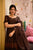 poornima brown chanderi suit set