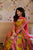 Aleena peach bandhej maxi set