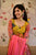Aleena peach bandhej maxi set