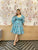 kasturi blue floral dress