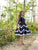 black chanderi dress