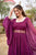 Purple netra georgette maxi
