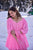 pink chikankari embroidered kurta sharara set