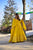 yellow bubble chanderi maxi set