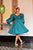 kyrstle green chanderi dress