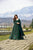 green shimmer glace maxi set