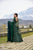 green shimmer glace maxi set