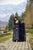 Gayatri black and blue combi maxi set