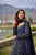 Gayatri black and blue combi maxi set