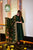 lush green silk suit set