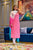 pink leheriya kurta set