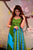secret blue and green maxi set