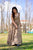 casper brown chanderi dress