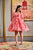 rose floral chanderi dress