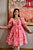 rose floral chanderi dress