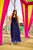 Blue georgette layered dress