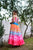 flamingo pink chanderi dress