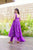 purple organza shimmer suit set
