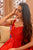 pahel red chanderi dress