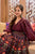 meadow wine chanderi maxi