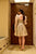 beige shimmer chanderi dress