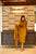 mustard chikankari kurta set