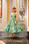 Green midi floral dress