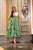 Green midi floral dress