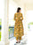 YAANI YELLOW FLORAL HANDBLOCK SUIT SET