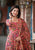 GHOOMAR FLORAL BLOCK PRINT HANDWORK SUIT SET