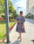 grey muslin dress