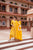 yellow customised dupatta set