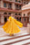 yellow customised dupatta set