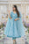 AKAYDA BLUE ORGANZA SUIT SET
