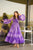 Aniya purple organza dress