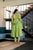 Falguni green georgette suit set