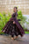 brown organza shimmer suit set