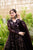 brown organza shimmer suit set