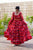 onrella red georgette dress