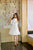 white tiered schiffli dress