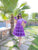 purple ombre chanderi dress
