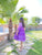 purple ombre chanderi dress