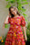 red marygold cotton dress