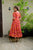 red marygold cotton dress
