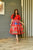 bloom red chanderi dress