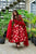 haafiza maroon organza suit set