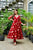 haafiza maroon organza suit set