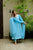 Sandra blue georgette suit set