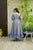 Blue heather cotton dress