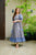 Blue heather cotton dress